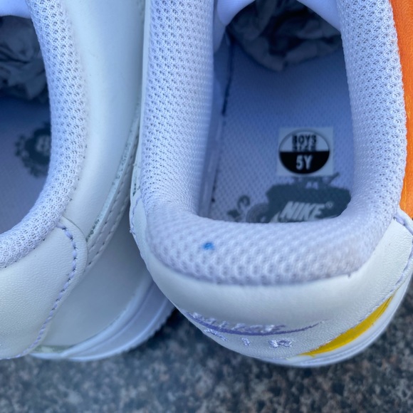 Nike Air Force 1 Triple White DH2920-111 Youth Size 5Y  Shoes Costume Made - Picture 10 of 10